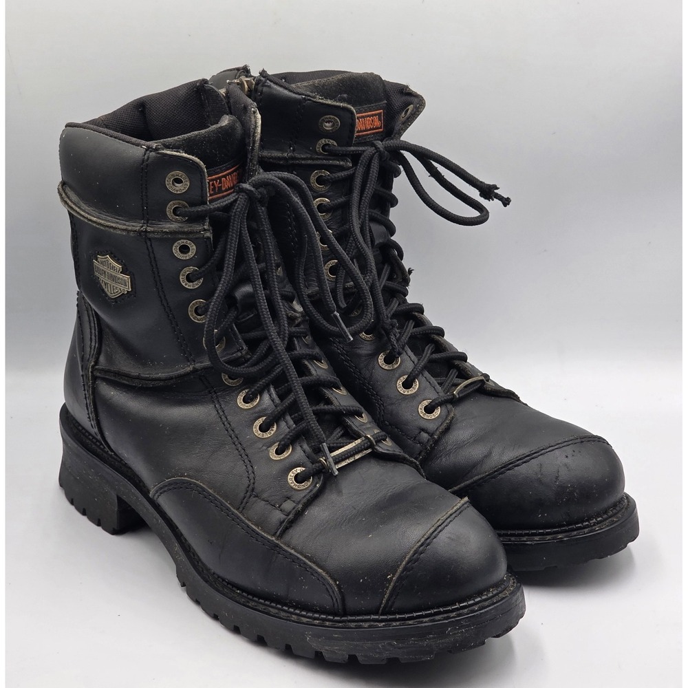 Harley-Davidson Casper 94043 Men's Black Leather Motorcycle Boots 11.5